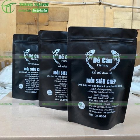 Túi zipper đựng mồi câu cá