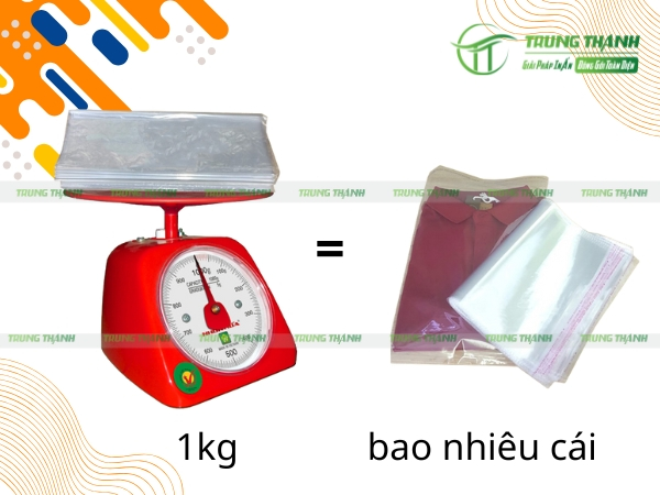 1kg túi nilon có bao nhiêu cái