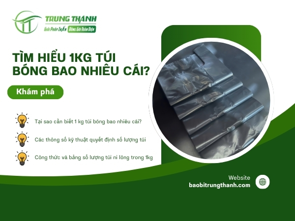 Tìm hiểu 1kg túi bóng bao nhiêu cái