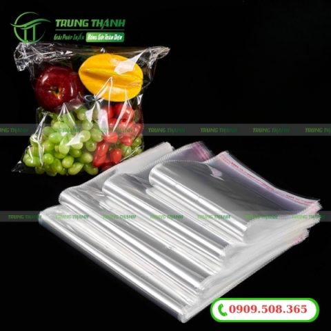 Túi bóng kính OPP dán miệng
