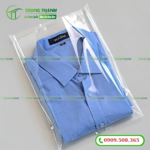 Túi dán miệng OPP bỏ áo quần