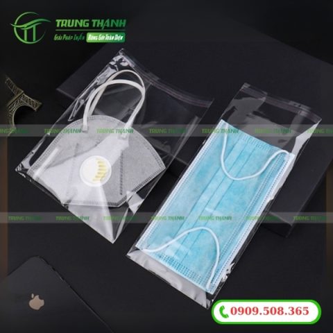 Túi dán miệng OPP đựng khẩu trang