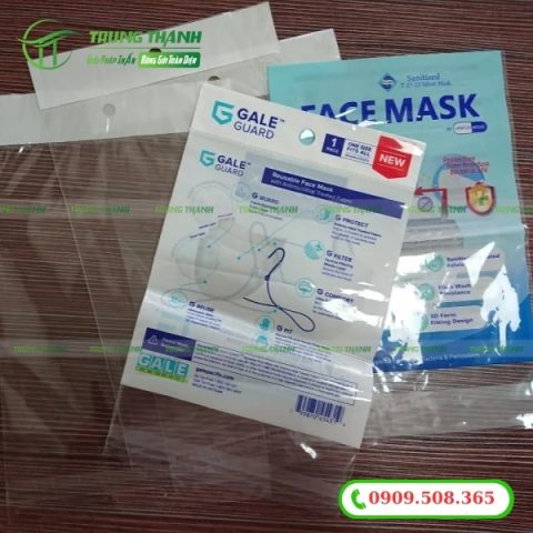 Túi màng ngọc OPP đựng khẩu trang