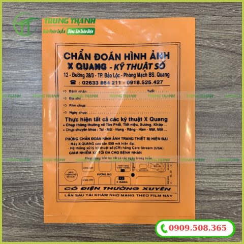 Túi nylon HD đựng phim X-quang