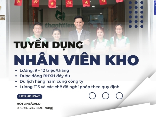 Tuyển dụng nhân viên kho