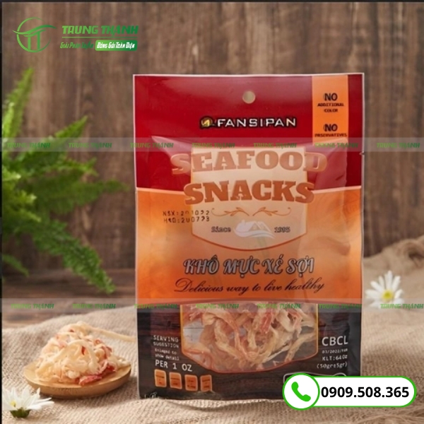 Bao bì đóng gói đựng khô mực