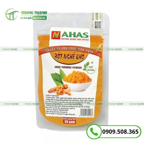 Bao bì đựng tinh bột nghệ chất lượng