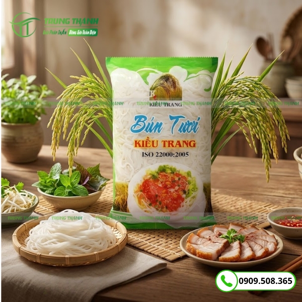 Bao bì sản phẩm bún tươi