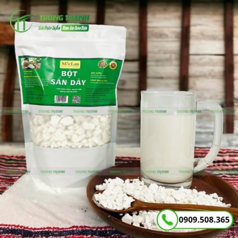 Bao bì zipper có cửa sổ tràn đựng bột sắn