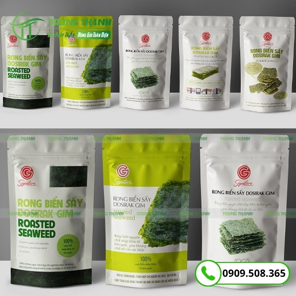 In ấn bao bì rong biển sấy khô giá rẻ