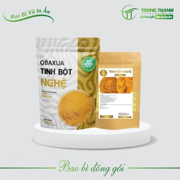 Sản xuất bao bì tinh bột nghệ chất lượng