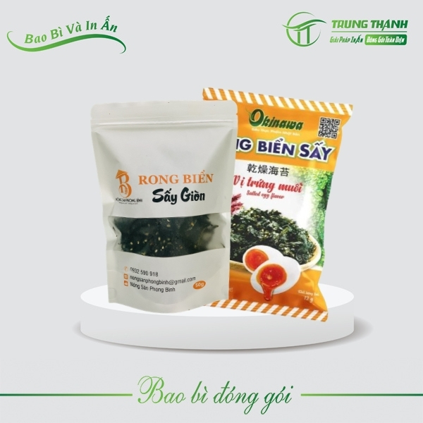 Sản xuất túi đựng rong biển sấy khô