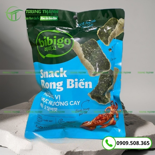 Túi ép 3 biên đựng rong biển sấy khô