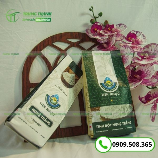 Túi giấy Kraft đựng tinh bột nghệ