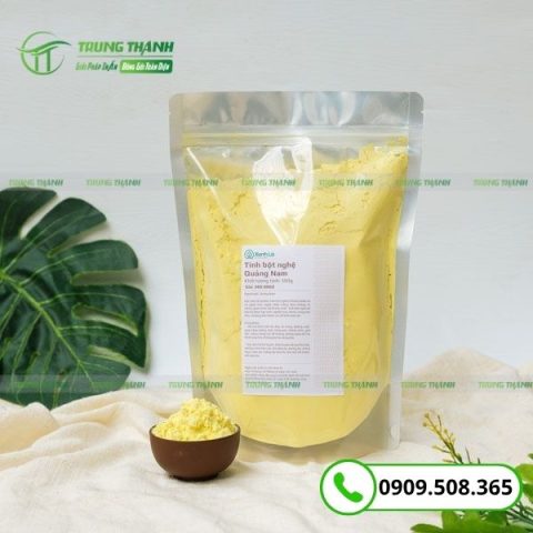 Túi zip 1 mặt bạc 1 mặt trong đựng tinh bột nghệ