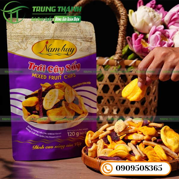 Bao bì sản phẩm trái cây sấy