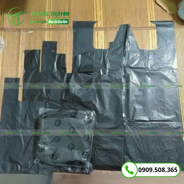 Đa dạng kích thước túi rác màu đen