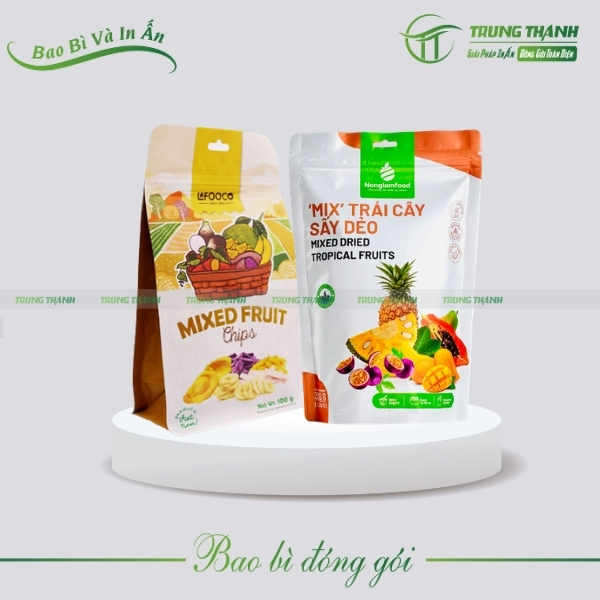 Sản xuất bao bì trái cây sấy chất lượng