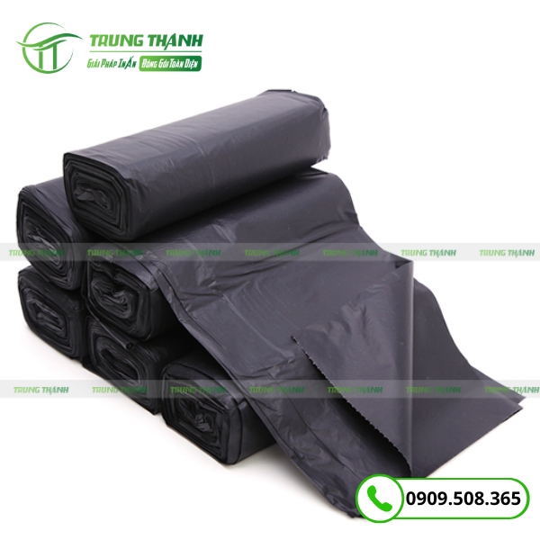 Túi đựng rác tự hủy màu đen