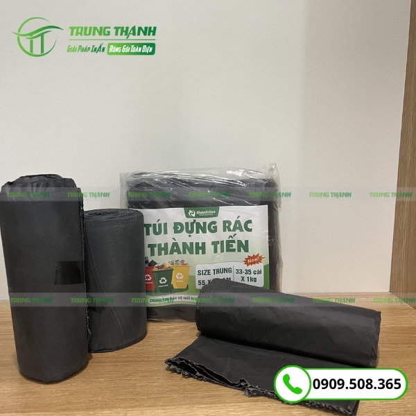 Túi nilon đen đựng rác chất lượng