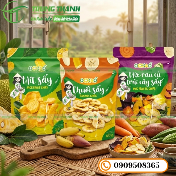 Túi ziper đựng các loại trái cấy sấy