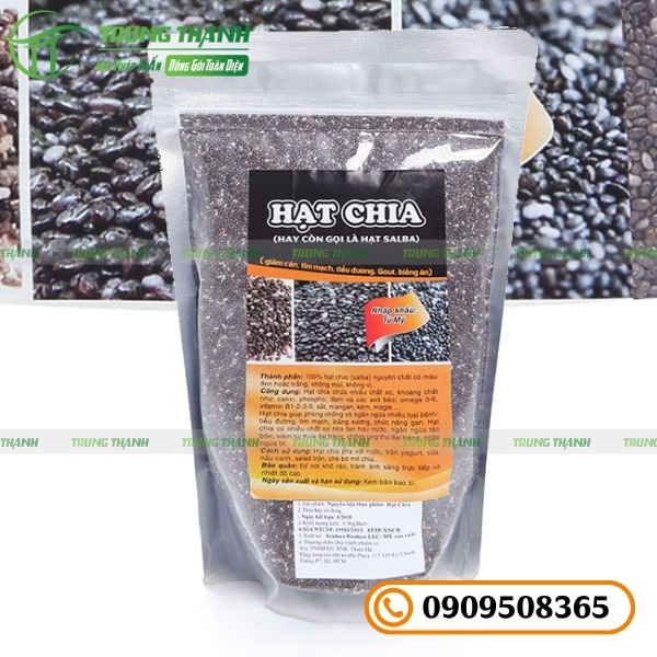 Bao bì zip bạc đựng hạt chia