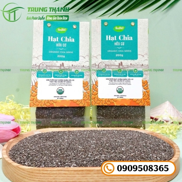 Bịch zip 8 cạnh đựng hạt chia