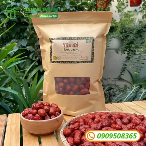 Bao zip giấy có cửa sổ vuông đựng táo đỏ