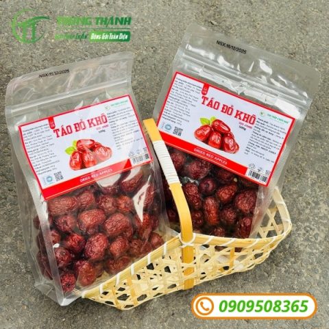 Bao zipper 8 cạnh đựng táo đỏ