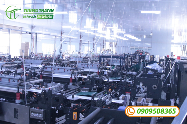 Cơ sở sản xuất túi đựng táo đỏ hiện đại đạt chuẩn tại Trung Thành